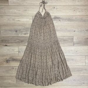 Tiare Hawaii Brown Patterned Maxi Dress